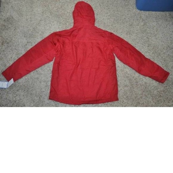 Mens Winter Jacket Hemisphere Red 2XL Wind Water Resistant Down Alt Fill Hooded - Picture 10 of 11